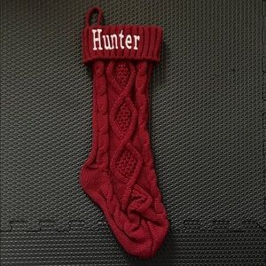 “Hunter” Red Christmas Stocking 💙